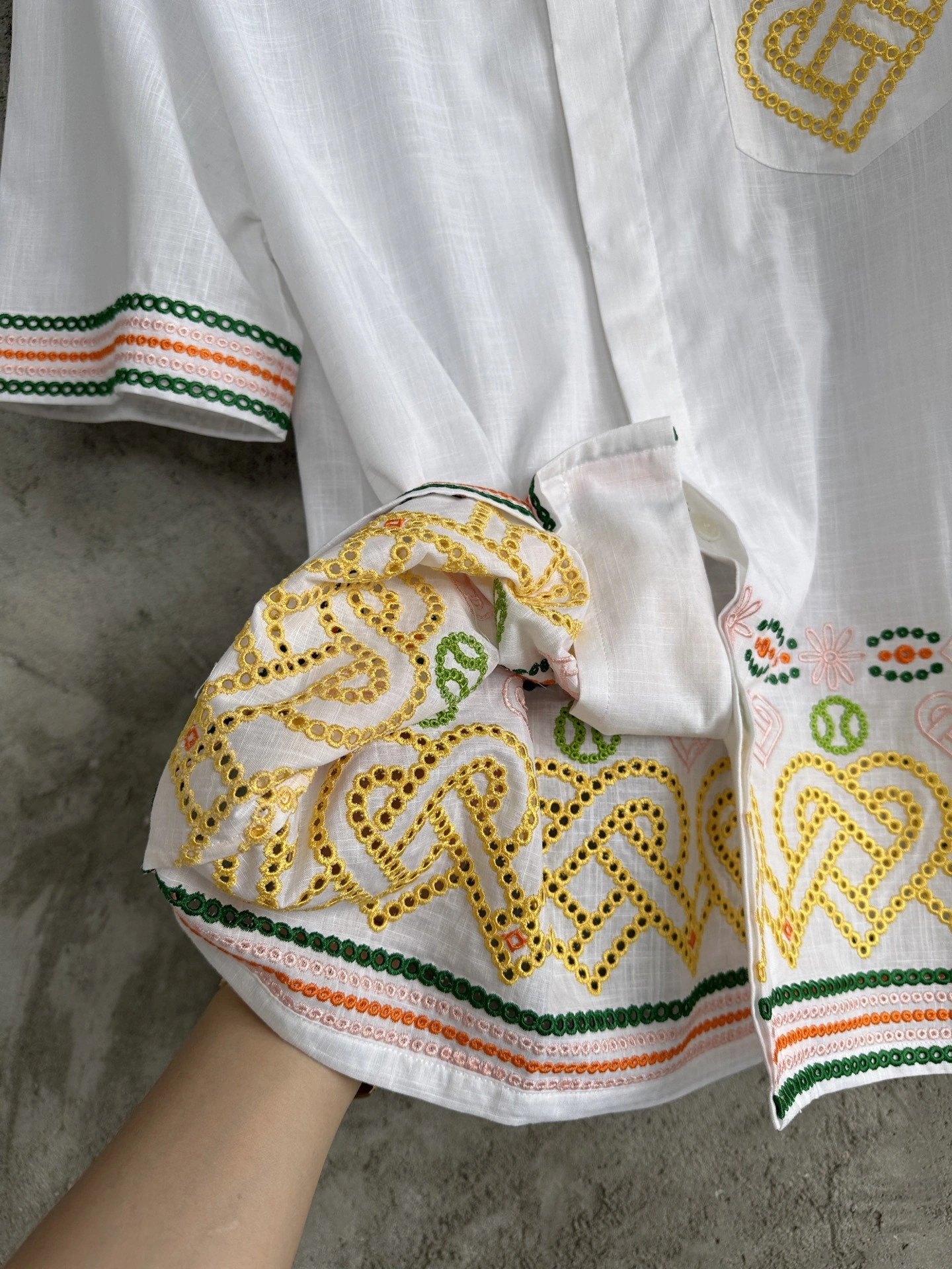 wg.luxury- 31s1281931 flax Cotton embroidery oversize item:E-F409D0511
